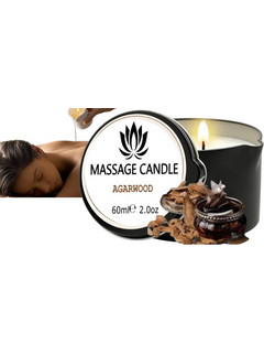 Massage Candle Agarwood - Αρωματικό Κερί Μασάζ με Oud & Ξυλώδες Άρωμα 60ml