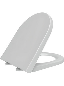 Stewe Home Καπάκι Λεκάνης D-Shape Πλαστικό Soft Close Λευκό STE-015216-P15216