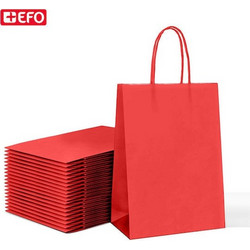 Χάρτινη Τσάντα για Δώρο Κόκκινη 16x8x22εκ. Efo (871603)