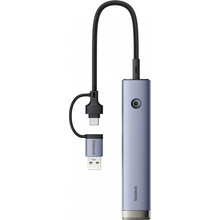 Διανομέας USB / USB-C Baseus UltraJoy, 4 x USB-A 3.2 - 1 x USB-C, Γκρι B0005280B811-15