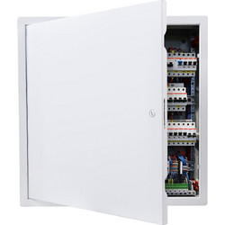 VEVOR Θυρίδα Επίσκεψης Γυψοσανίδας 49x49 εκ. Γαλβανισμένο Ατσάλι, Λευκή, Άνοιγμα 47x47 εκ. JSJXMB1818INO7ZVY001V0