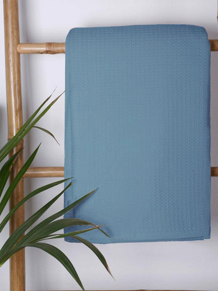 Κουβέρτα Πικέ Μονή Blue Sunshine Home 165x265 cm