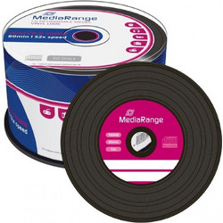 MediaRange Vinyl CD-R 80' 700MB 52x Black dye Cake x 50 (MR225)