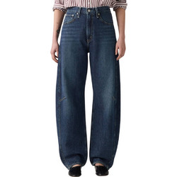 Levi's Ψηλόμεσο Γυναικείο Τζιν Παντελόνι Barrel Εφαρμογή Navy Μπλε 003V5-0001