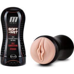 Blush M For Men Soft & Wet Pussy With Pleasure Ridges & Orbs Self Lubricating Pocket Pussy Αυνανιστήρι με Δόνηση