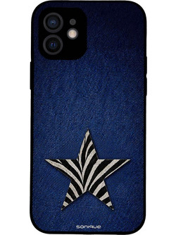Sonique Diva Series Back Cover Denim Zebra (iPhone 12)