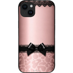 Sonique Diva Series Back Cover Λεοπάρ Φιόγκος - Ροζ (iPhone 14 Plus)