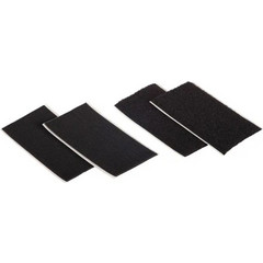 Επιφάνειες Power Hook+Loop Αυτοκόλλητο Μαύρο 90x50mm 2Σετ