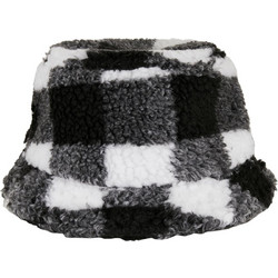 Sherpa Check Bucket Hat white/black one