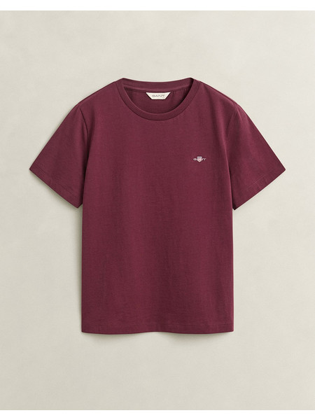 GANT ΜΠΛΟΥΖΑ ΚΜ REG SHIELD SS T-SHIRT 3GW4200200-667 Bordeux