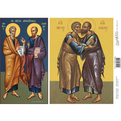 Craftistico Ριζόχαρτο Decoupage 30x40cm Άγιος Πέτρος και Άγιος Παύλος