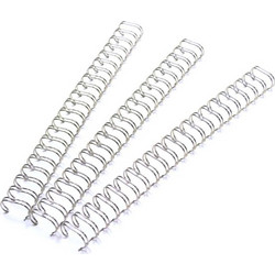 ΣΠΙΡΑΛ GBC ΜΕΤΑΛΛΙΚΑ 21 LOOPS (2:1) 12mm 100τεμ SILVER