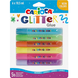 ΚΟΛΛΑ CARIOCA 42111 NEON GLIT.GLUE/6 10,5ml CN