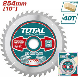 Total TAC231725 Δίσκος Κοπής Ξύλου Φ-254Χ30mm 40T Για TS5152543 / TS526043