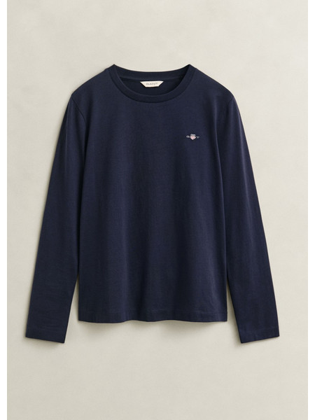 Μπλούζα Γυναικεία GANT Shield Long Sleeve T-Shirt Evening Blue