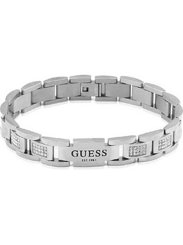 Guess Ανδρικό Βραχιόλι Αλυσίδα Ασημί UMB01314JWSTS