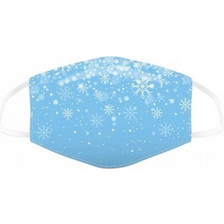 Icy Snowflakes Christmas Face Covering Μάσκα Προστασίας - Large