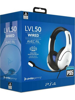 PDP LVL50 for PS5 Gaming Headset Over Ear White