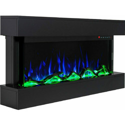 Hitense Ηλεκτρικό Τζάκι Τοίχου 1600W Μ110xΥ52.5xΒ18cm FXW800-SLIM3DB