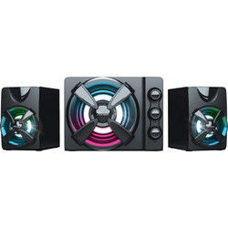 Trust Ziva Ηχεία Υπολογιστή 2.1 6W με RGB Φωτισμό Black