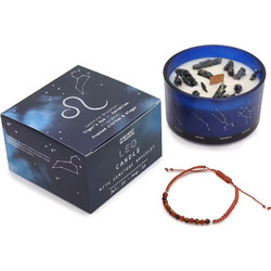 Λέων (Leo) Αρωματικό Κερί Σόγιας Zodiac Crystal 320gr Ancient Wisdom