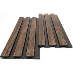 PS PANEL ΜΕ 3D ΠΗΧΑΚΙΑ 54 PIANO 12/122/2900mm WALNUT/DARK BROWN NewPlan