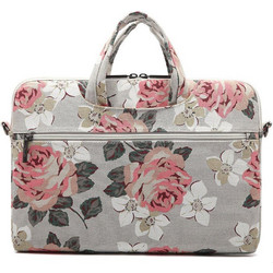 Canvaslife Briefcase for Macbook Pro Τσάντα Laptop Ώμου 16" White Rose