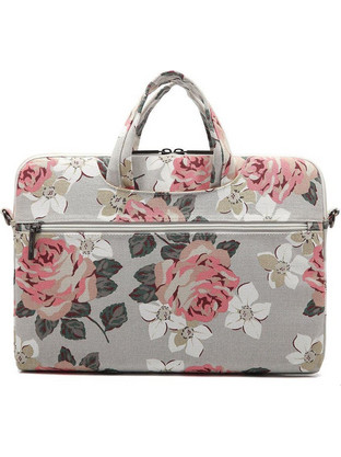 Canvaslife Briefcase for Macbook Pro Τσάντα Laptop Ώμου 16" White Rose