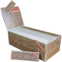 Χαρτάκια Pure Hemp Unbleached Μικρά (Ακατέργαστα) με 50 φύλλα - Συσκευασία των 50