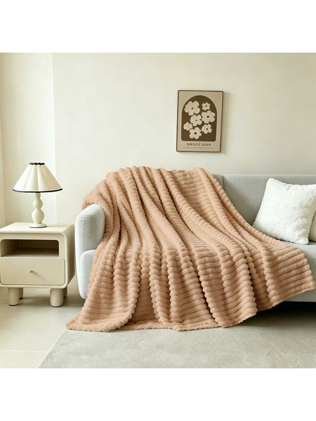 Γουνινη κουβερτα καναπε persa beige (100x150)