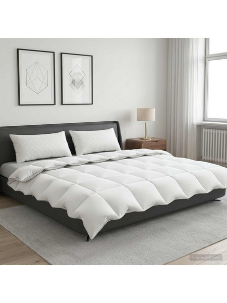 vidaXL Σετ πάπλωμα 90% χήνας FULDA 3 τμχ. 200 x 220 cm Χειμώνας Λευκό