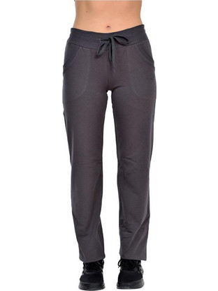 Target Basics Γυναικείο Παντελόνι Φόρμας Fleece Γκρι W27-64057-24