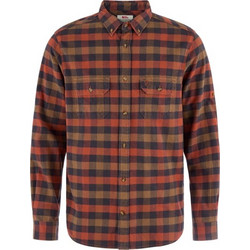 Fjallraven Skog Relaxed Shirt Ανδρικό Πουκάμισο Autumn Leaf/Wood Brown