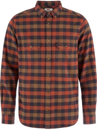 Fjallraven Skog Relaxed Shirt Ανδρικό Πουκάμισο Autumn Leaf/Wood Brown