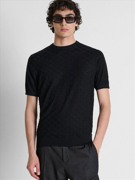 ANT MORATO - MMSW01615YA400145 MIN OF 6 SWEATER ROUND COLLAR SHORT SLEEVES REGULAR FIT IN WOOL BLEND