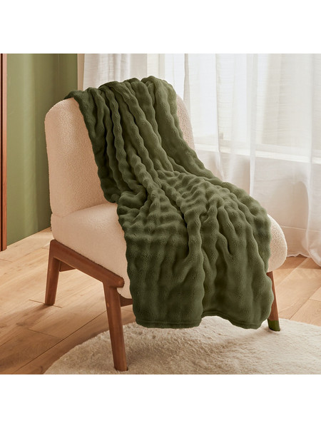 Κουβέρτα Γούνινη Ημίδιπλη (180x230) A-S Zephy Khaki 223384C