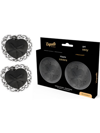 COQUETTE CHIC DESIRE NIPPLE COVERS LACE BLACK