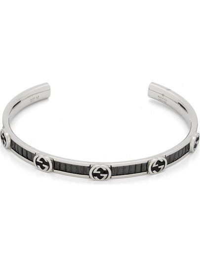Gucci Interlocking G Βραχιόλι Χειροπέδα από Ασήμι 925 Silver 17.00cm YBA876231001017