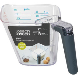 Δοσομετρητής Joseph Joseph Align 2-piece Easy-read Grey Set