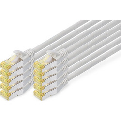 Digitus S/FTP Cat.6a Καλώδιο Δικτύου Ethernet 5m Grey 10τμχ DK-1644-A-050-10
