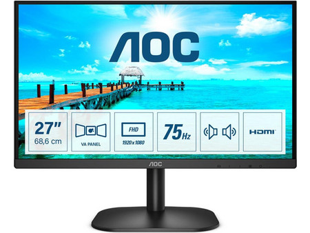 AOC 27B2AM VA Monitor 27" 1920x1080 FHD 75Hz 4ms
