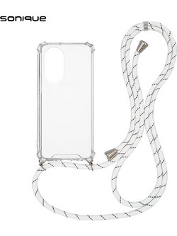 Sonique Armor Clear Θήκη Σιλικόνης με Κορδόνι (Honor 50 5G / Nova 9) Λευκό