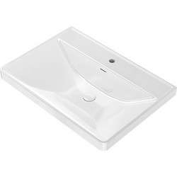 Karag Simpla Ένθετος Νιπτήρας Μπάνιου Πορσελάνης 60cm