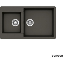 Schock Cristalite Element Ένθετος Νεροχύτης Γρανίτη Αντιστρεφόμενος Ματ Asphalt 86x50cm 31290-1421