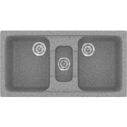 Sanitec Classic 325 Επικαθήμενος Νεροχύτης Γρανίτη Ματ Granite Grey 97x51cm