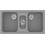 Sanitec Classic 325 Επικαθήμενος Νεροχύτης Γρανίτη Ματ Granite Grey 97x51cm