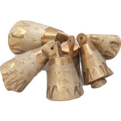 Κουδούνι κυπρί χρυσό 6.5cm 215gr