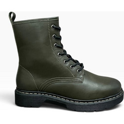 Bellini Γυναικεία Μποτάκια Δερμάτινα Χακί TIM-4030-KHAKI
