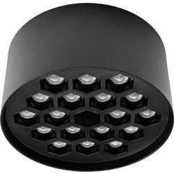 Aca Led Κυψελωτό Φωτιστικό Οροφής 10W 3000K 1300lm Μαύρο (KYVAS1030)