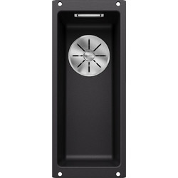 Blanco Subline 160-U Υποκαθήμενος Νεροχύτης Γρανίτη Black 19x46cm